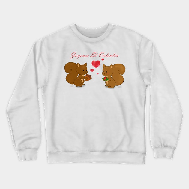 love squirrel Crewneck Sweatshirt by veryoucha